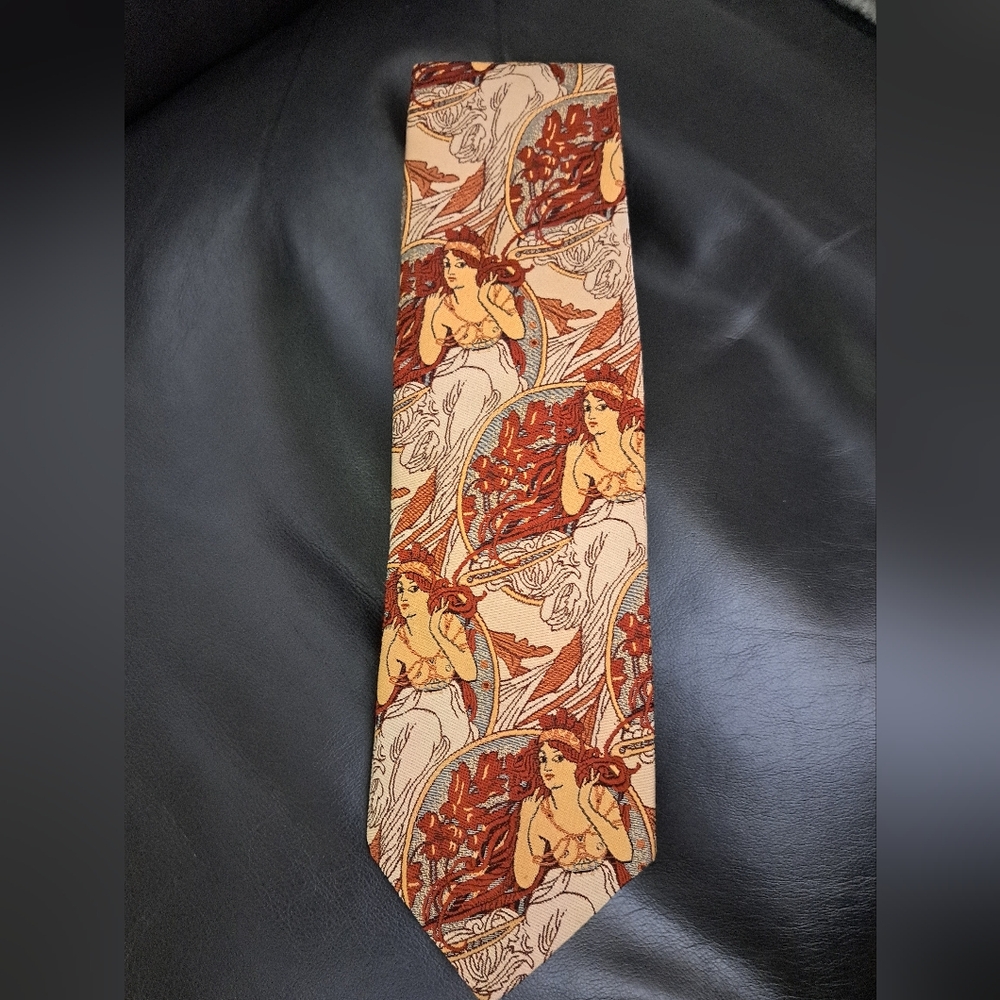 Vintage Risque Golden clasp Prince Consort   Naughty Lady Tie